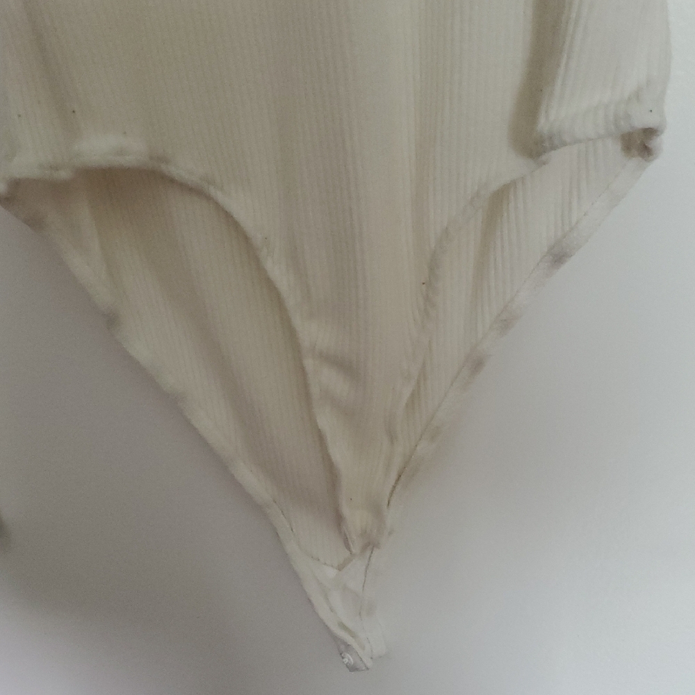 FP Movement by Free People Ivory Ribbed Bodysuit - Picture 5 of 10